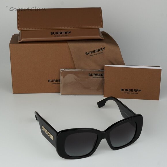 BRAND NEW Burberry BE4410 4038F2 Black Dark Grey Women Sunglasses BE 4410 - Picture 8 of 9